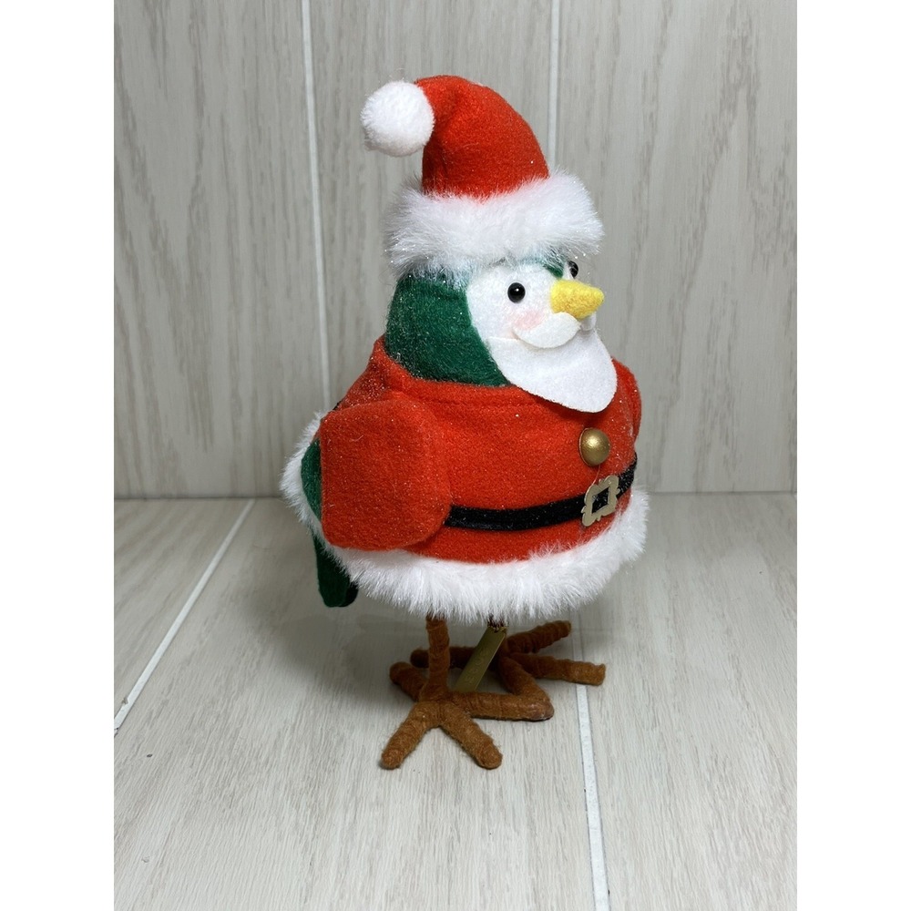 Wondershop Featherly Friends DAPPER Green Bird Figure Santa Outfit‎ 2023 Xmas